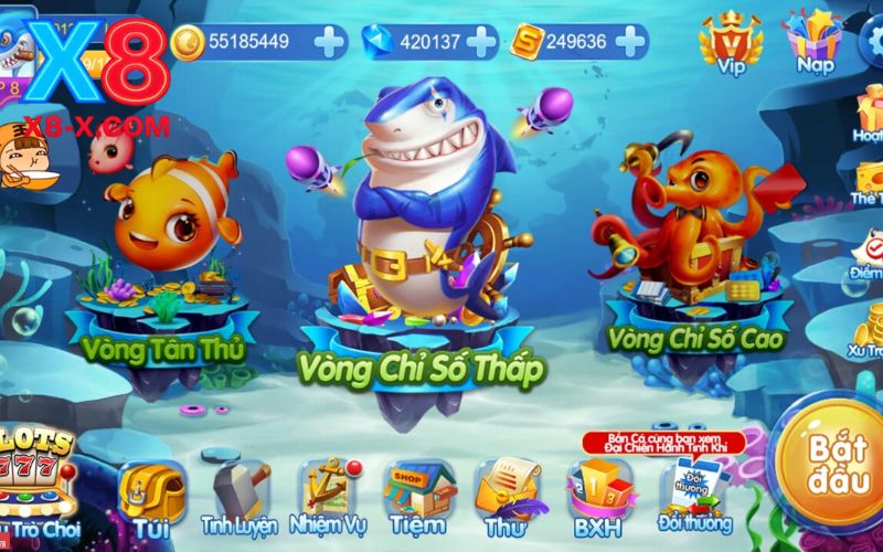 Bắn cá đổi thưởng tại X8 