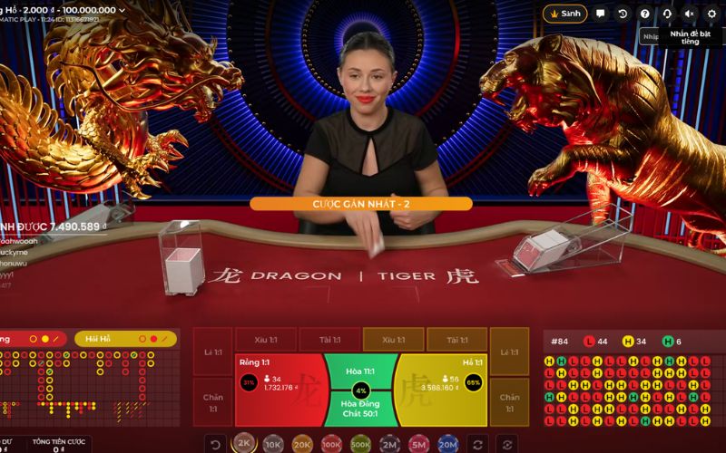 Cách chơi Rồng Hổ X8 đơn giản