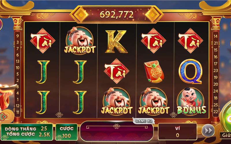 Nổ hũ Thần Tài tại cổng game X8