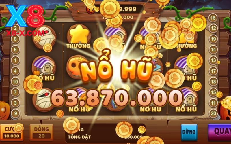 Game nổ hũ X8 trúng thưởng lớn